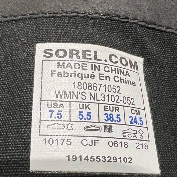 SOREL Lolla ll Waterproof Tall Distressed Grey Leather Boots, Size 7.5 - Picture 7 of 15